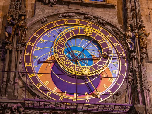 Prague Astronomical Clock, upper dial